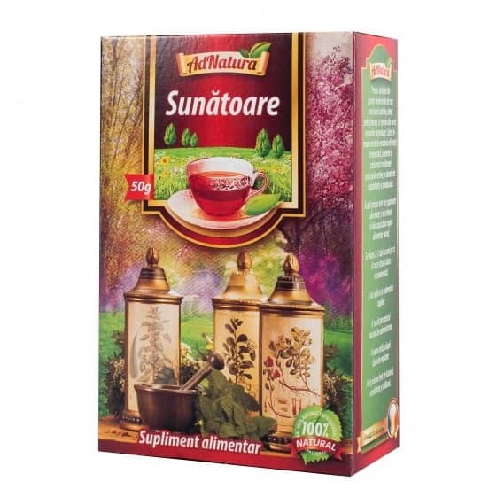 Ceai de sunatoare, 50g, AdNatura 1 Ceai de sunatoare