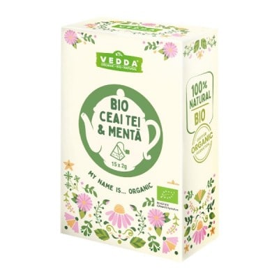 Ceai de tei cu menta