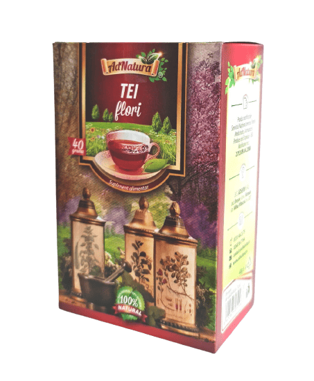 Ceai de tei flori, 40g, AdNatura 1 Ceai de tei flori