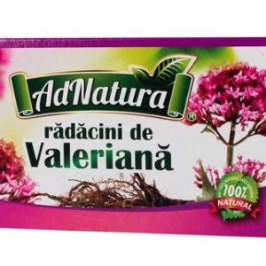 Ceai de valeriana, 20 plicuri, AdNatura – ofertă, preț și specificații