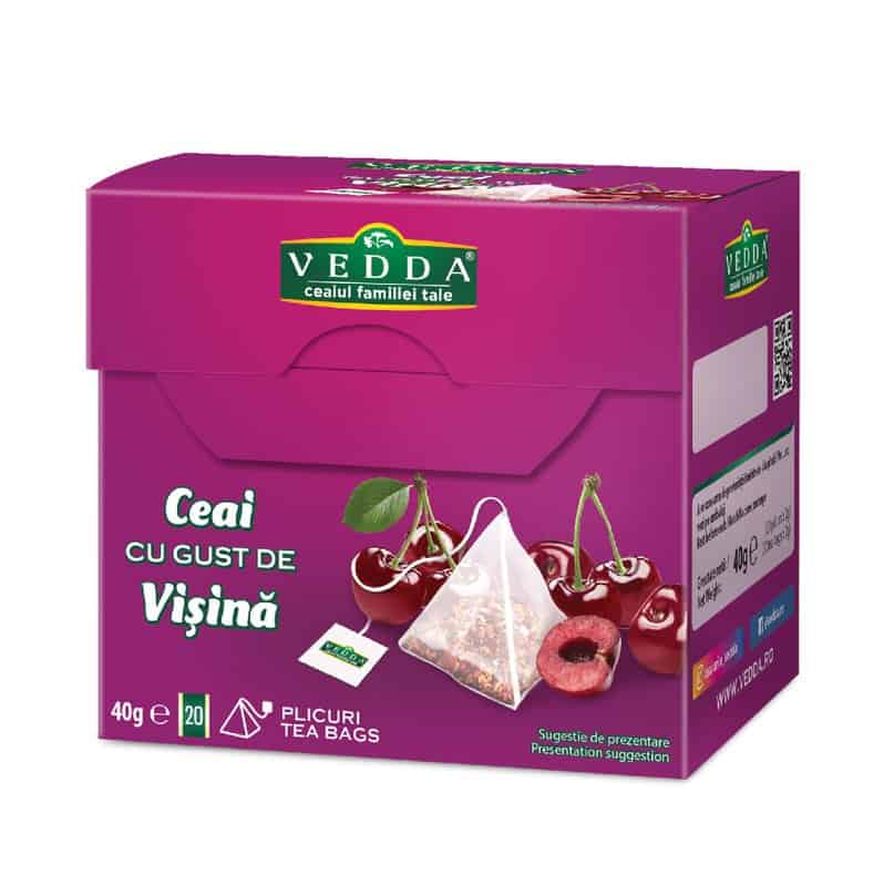 Ceai de visine, 2g x 20 plicuri, Vedda 1 Ceai de visine