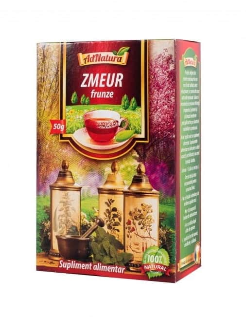 Ceai de zmeur frunze, 50g, AdNatura 1 Ceai de zmeur frunze