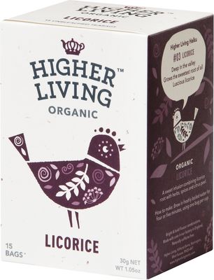 Ceai lemn dulce Bio, 15 plicuri, Higher Living 1 Ceai lemn dulce Bio