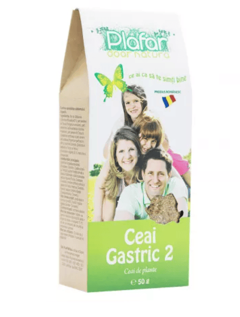 Ceai medicinal gastric 2, 50g, Plafar 1 Ceai medicinal gastric 2