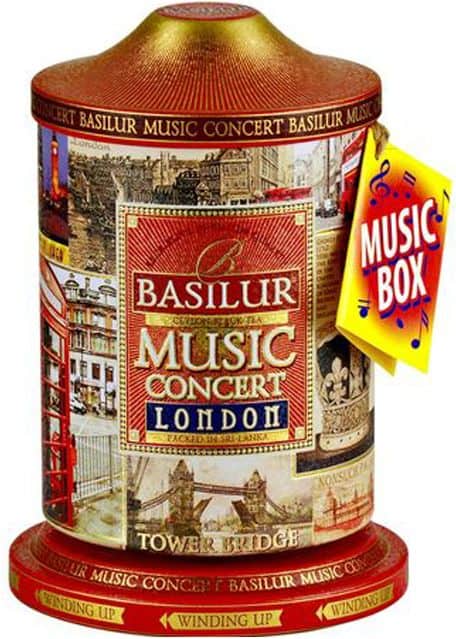 Ceai negru cu albastrele, amaranth si arome de ciocolata Music Concert London, 100g, Basilur 1 Ceai negru cu albastrele