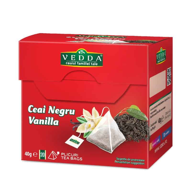Ceai negru vanilla, 20 plicuri, Vedda 1 Ceai negru vanilla