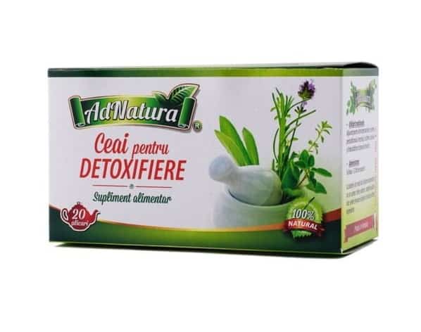 Ceai pentru detoxifiere, 20 plicuri, AdNatura 1 Ceai pentru detoxifiere