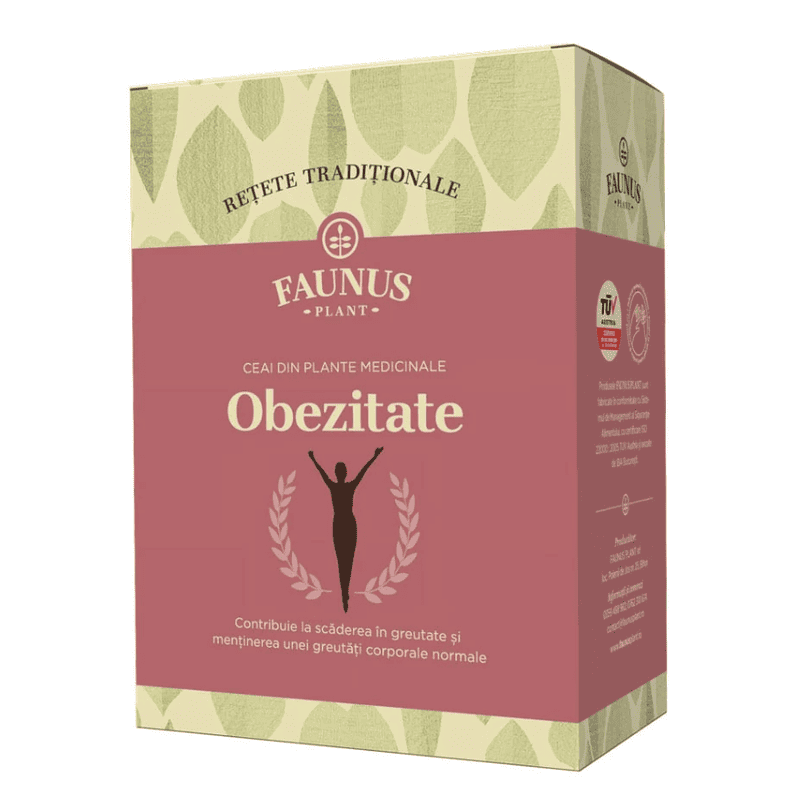 Ceai pentru obezitate Retete Traditionale, 180g, Faunus Plant 1 Ceai pentru obezitate Retete Traditionale