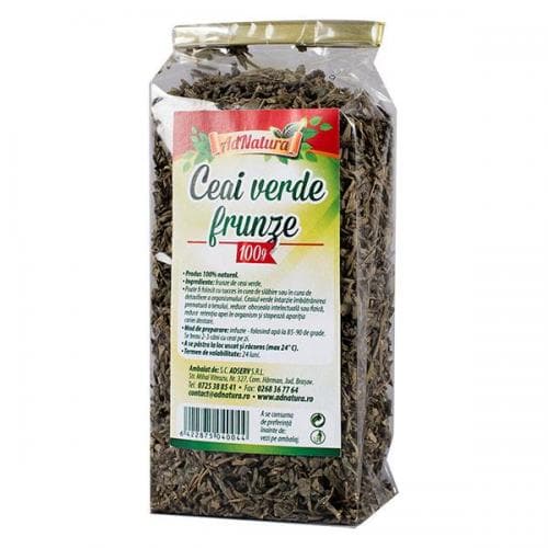 Ceai verde din frunze