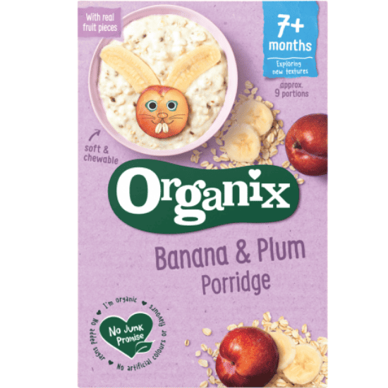 Cereale cu orez + banane + prune si ovaz +7 luni Bio