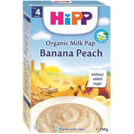 Cereale cu piersici si banane