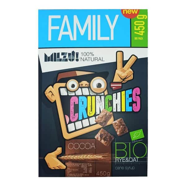 Cereale cu secara crunchies cu cacao