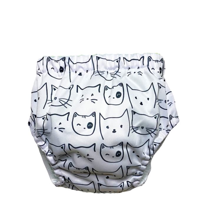 Chilotei pentru tranzitia la olita +12kg cu model de pisica
