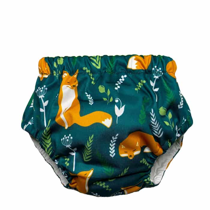 Chilotei pentru tranzitia la olita +12kg cu model verde de vulpe