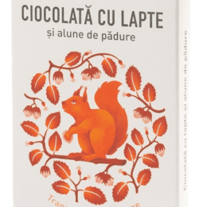 Ciocolata 54% cacao cu lapte si alune de padure