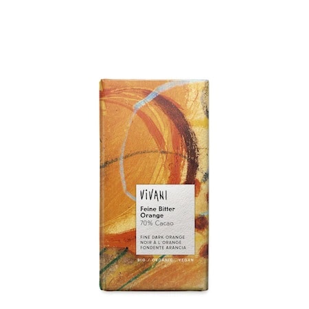 Ciocolata amaruie cu 70% cacao si ulei de portocale