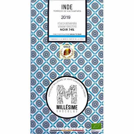 Ciocolata belgiana artizanala neagra 74% Inde