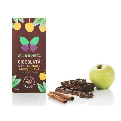 Ciocolata cu lapte mar si scortisoara cu indulcitor din agave