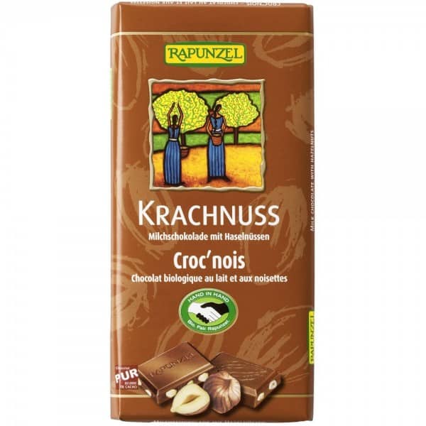 Ciocolata din lapte integral cu alune bio