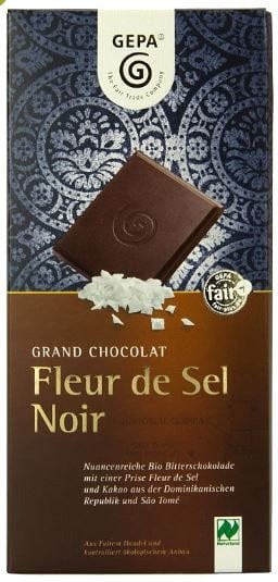 Ciocolata neagra bio Fleur de Sel Noir