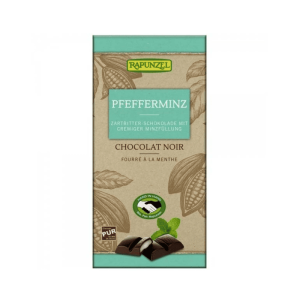 Ciocolata neagra bio cu crema de menta