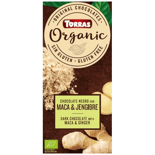 Ciocolata neagra cu pudra de maca si ghimbir Bio