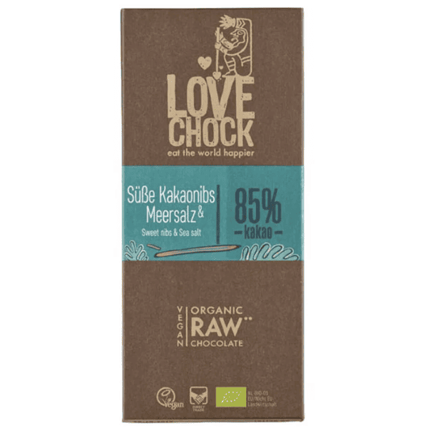 Ciocolata raw vegana cu sare de mare