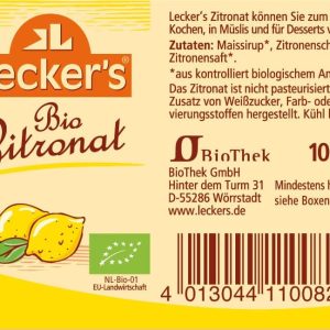 Coaja lamaie confiata cuburi 100g - LECKER`S