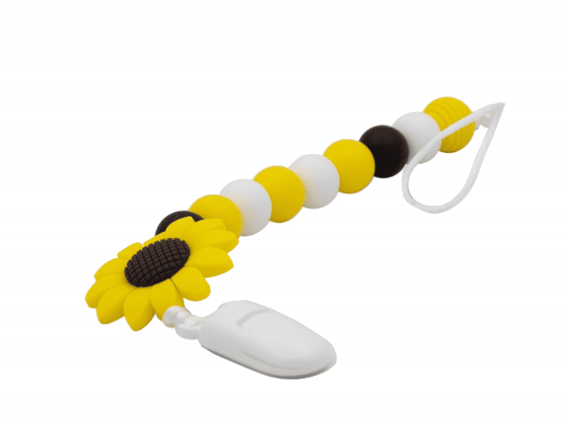 Colier pentru suzeta cu model de floarea soarelui, 1 bucata, Coccorito 1 Colier pentru suzeta cu model de floarea soarelui
