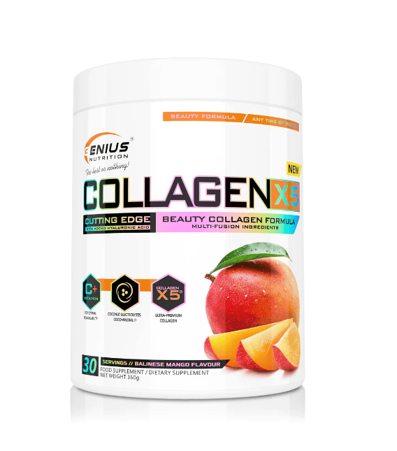 Collagen X5 cu mango, 360g, Genius Nutrition 1 Collagen X5 cu mango
