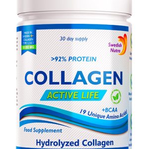 Collagen pulbere Active Life 10000mg, 300g, Swedish Nutra – ofertă, preț și specificații