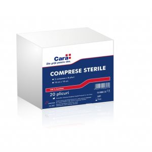 Comprese sterile {10x10cm} cutie 20b - CARA