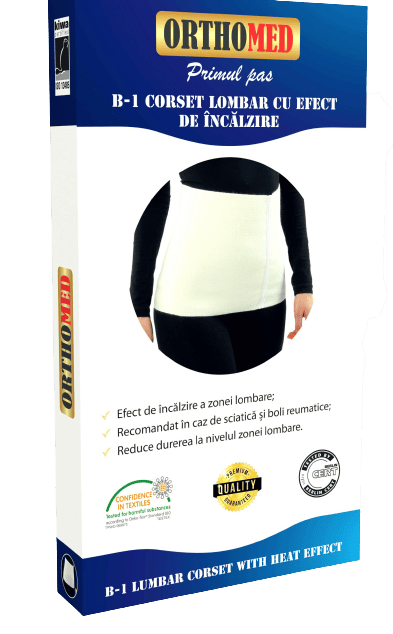 Corset lombar cu efect de incalzire XXXL, 1 bucata, Orthomed 1 Corset lombar cu efect de incalzire XXXL