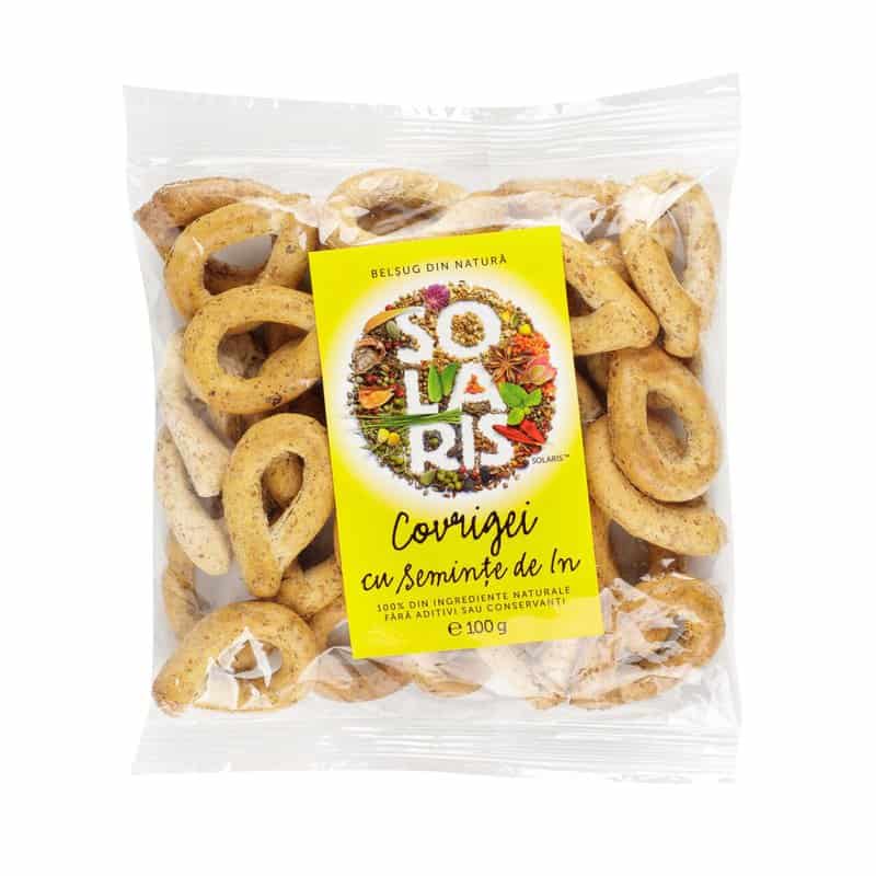 Covrigei din faina integrala si seminte de in