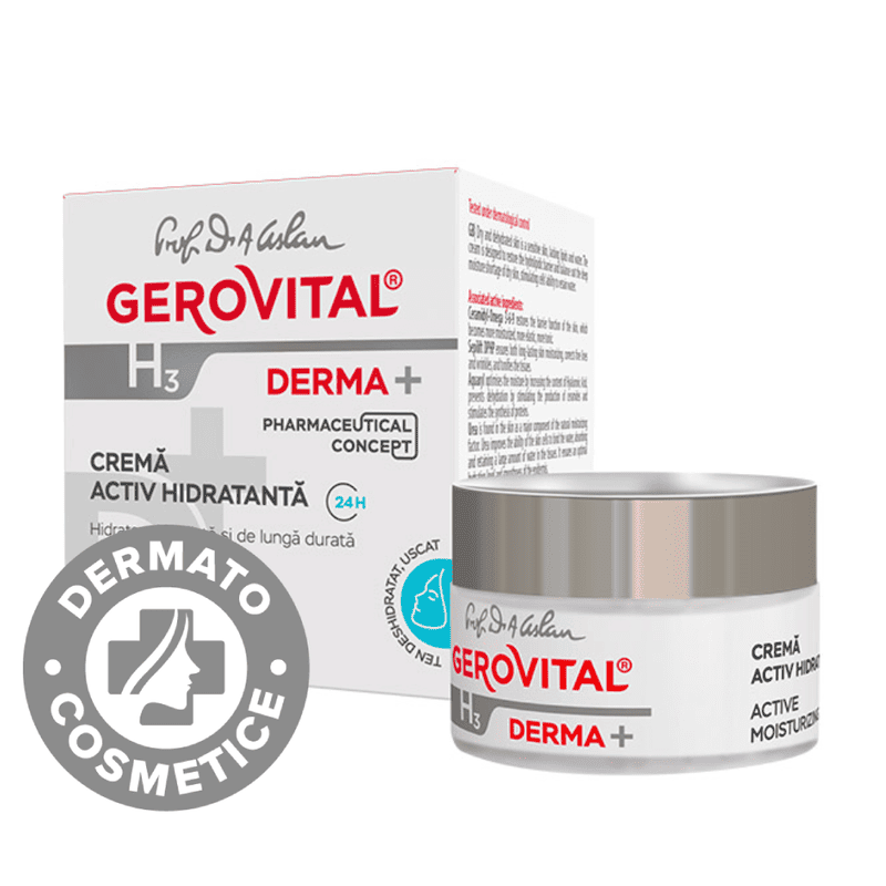 Crema activ hidratanta 24h H3 Derma+