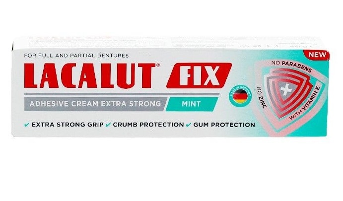 Crema adeziva pentru proteza dentara Fix Mint, 40g, Lacalut 1 Crema adeziva pentru proteza dentara Fix Mint