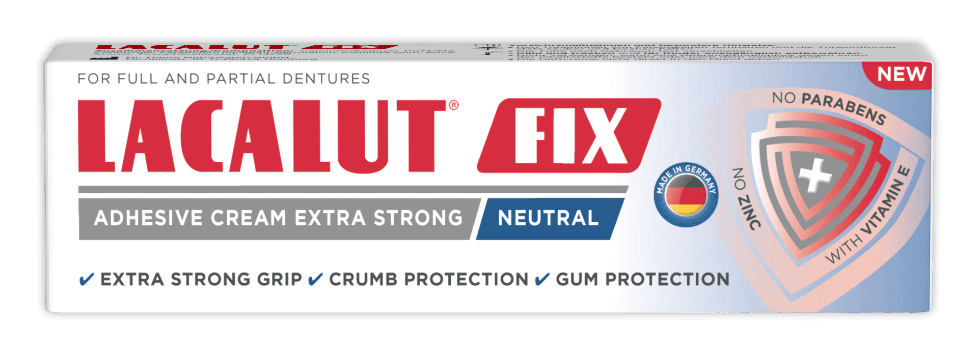Crema adeziva pentru proteza dentara Neutral Fix, 40g, Lacalut 1 Crema adeziva pentru proteza dentara Neutral Fix