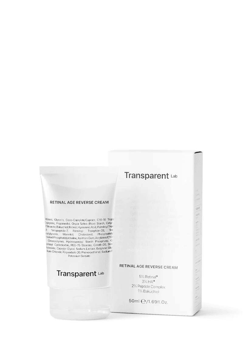 Crema anti-aging cu 5% Retinal Age Reverse, 50ml, Transparent Lab 1 Crema anti-aging cu 5% Retinal Age Reverse