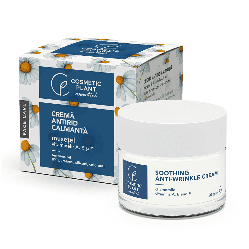 Crema antirid calmanta cu musetel si Vitaminele A