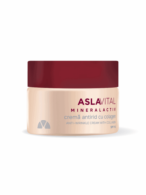 Crema antirid cu colagen si SPF10 MineralActiv, 50ml, AslaVital 1 Crema antirid cu colagen si SPF10 MineralActiv