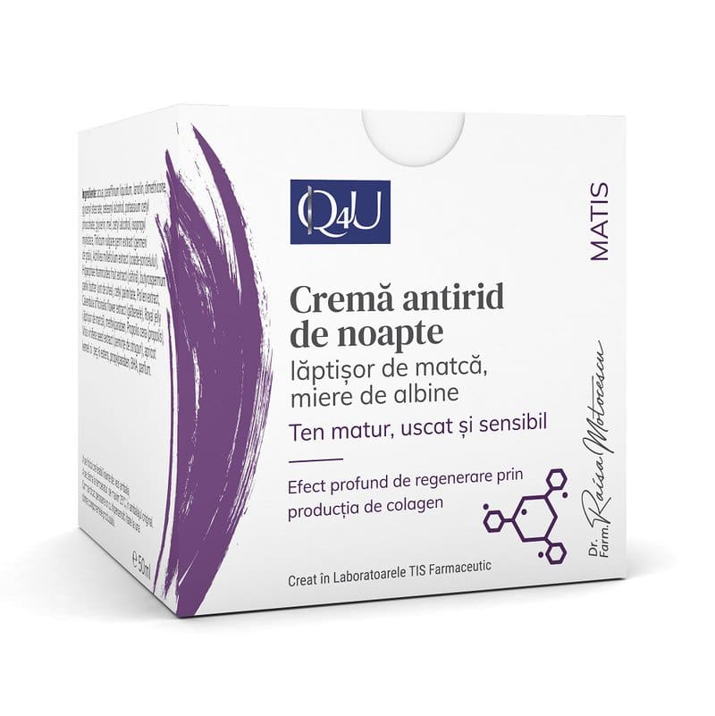 Crema antirid de noapte Matis Q4U