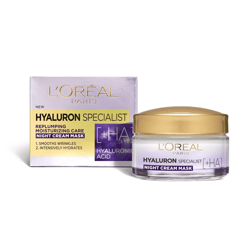 Crema antirid de noapte cu acid hialuronic