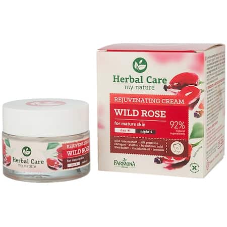 Crema antirid si fermitate cu trandafir pentru ten matur Herbal Care