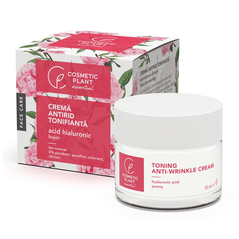 Crema antirid tonifianta cu acid hialuronic si bujor