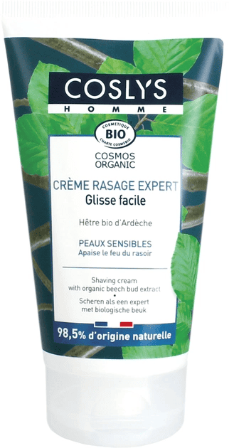 Crema bio pentru barbierit cu muguri de fag pentru piele sensibila, 125ml, Coslys 1 Crema bio pentru barbierit cu muguri de fag pentru piele sensibila