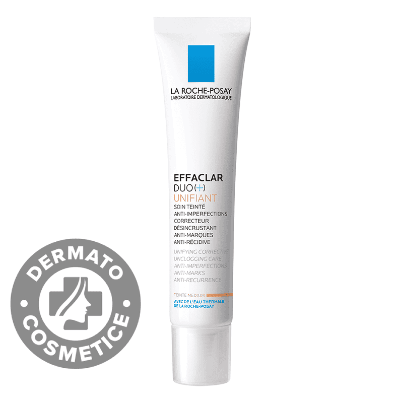 Crema corectoare uniformizatoare pentru tenul gras cu tendinta acneica Effaclar Duo+ Unifiant Medium