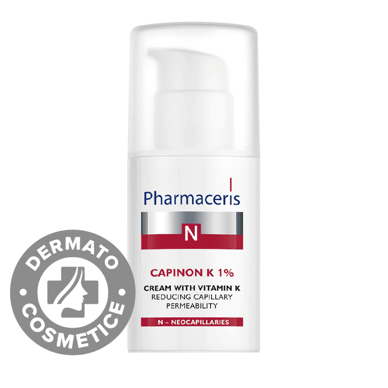 Crema cu vitamina K 1% pentru reducerea permeabilitatii capilarelor Canpinon N