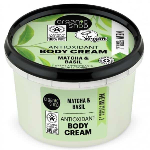 Crema de corp cu matcha si busuioc