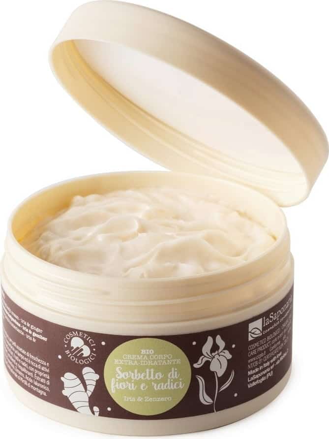 Crema de corp hidratanta cu iris si ghimbir, 180ml, La Saponaria 1 Crema de corp hidratanta cu iris si ghimbir