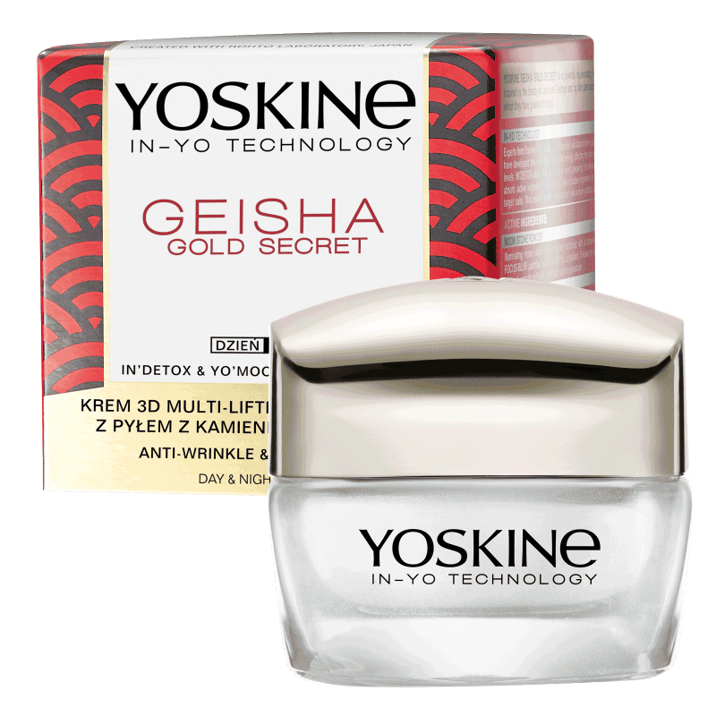 Crema de fata antirid si multi-lift 3D de zi si de noapte Geisha Gold Secret